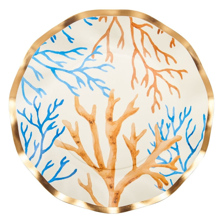 Wavy Salad Plate La Mer - 8pkg