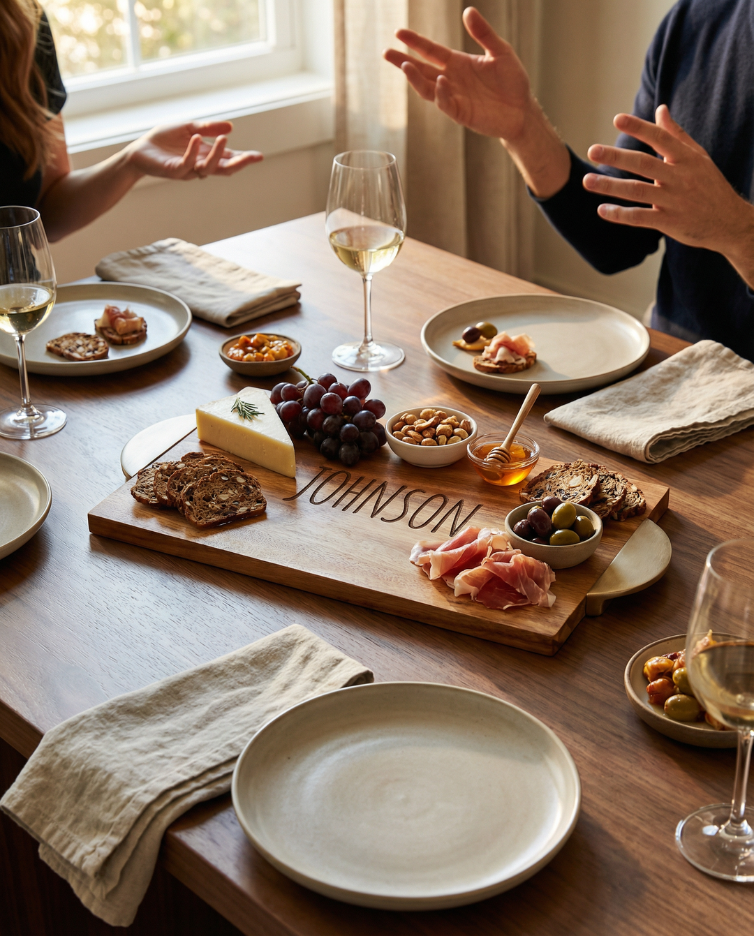 Acacia Modern Rectangle | Personalize | 14" x 8"