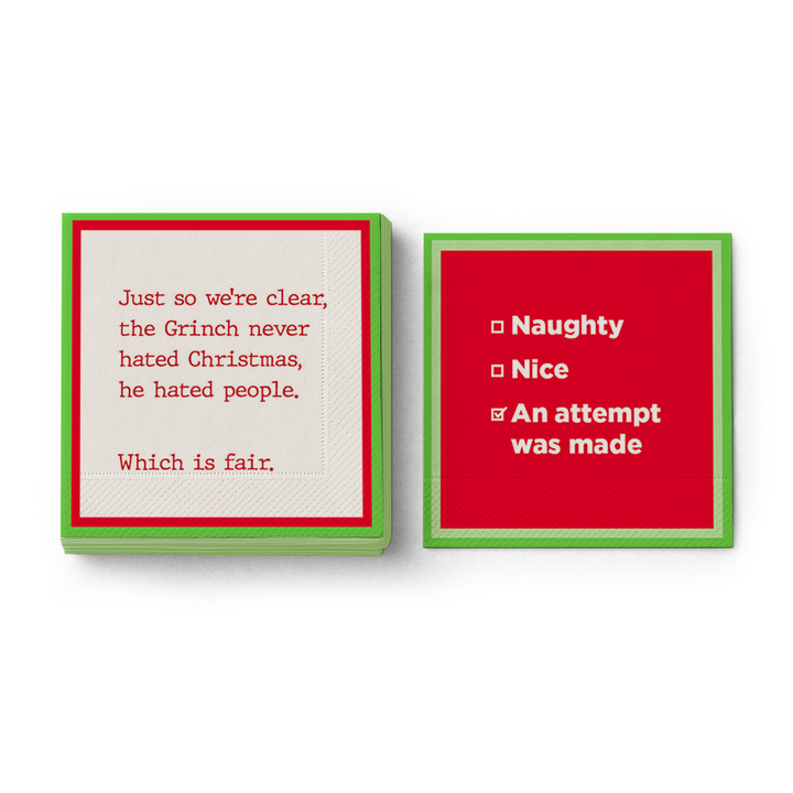 Attempt made CHRISTMAS Napkin