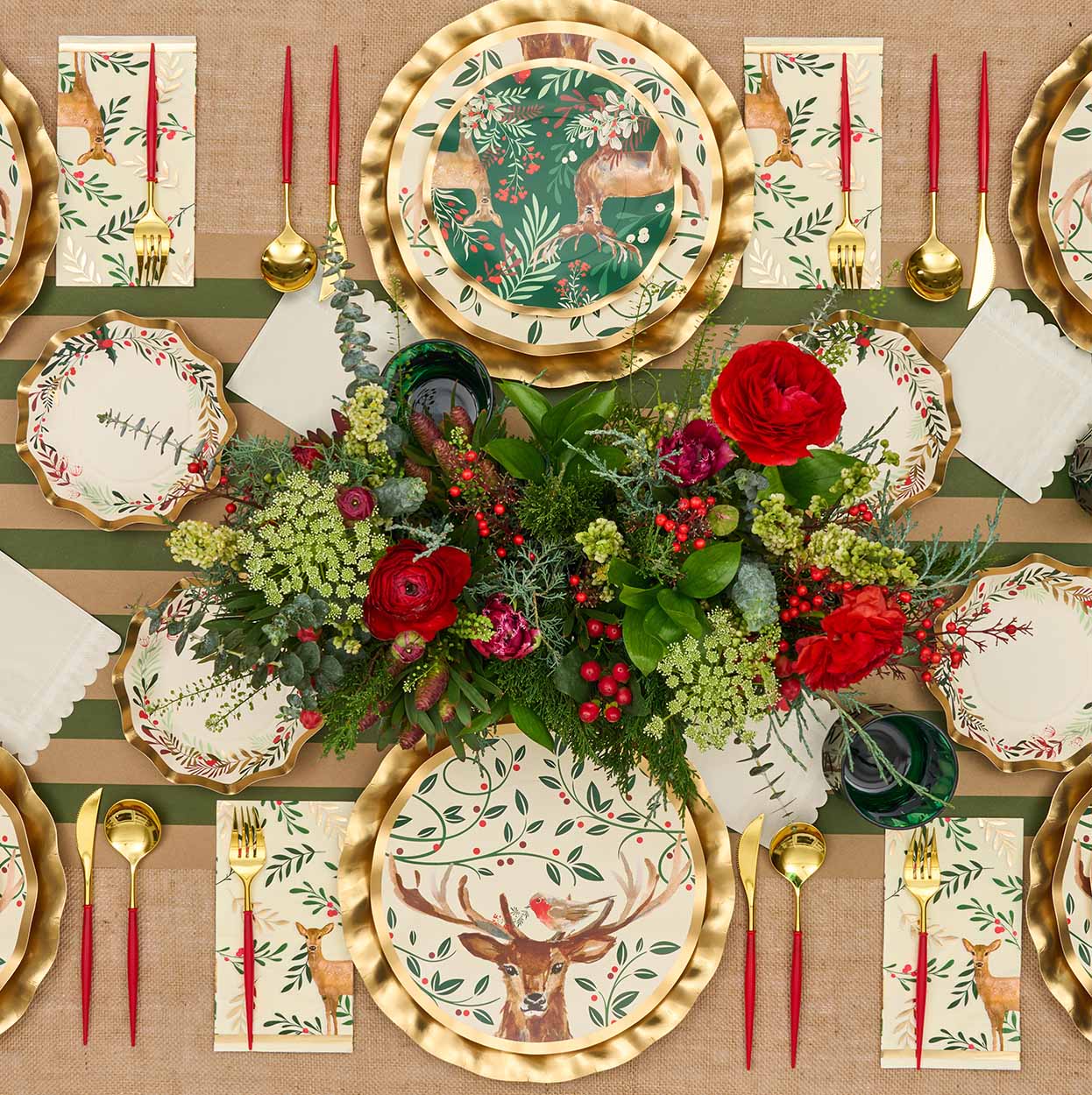 Christmas Forest Table Setting – Sophistiplate LLC