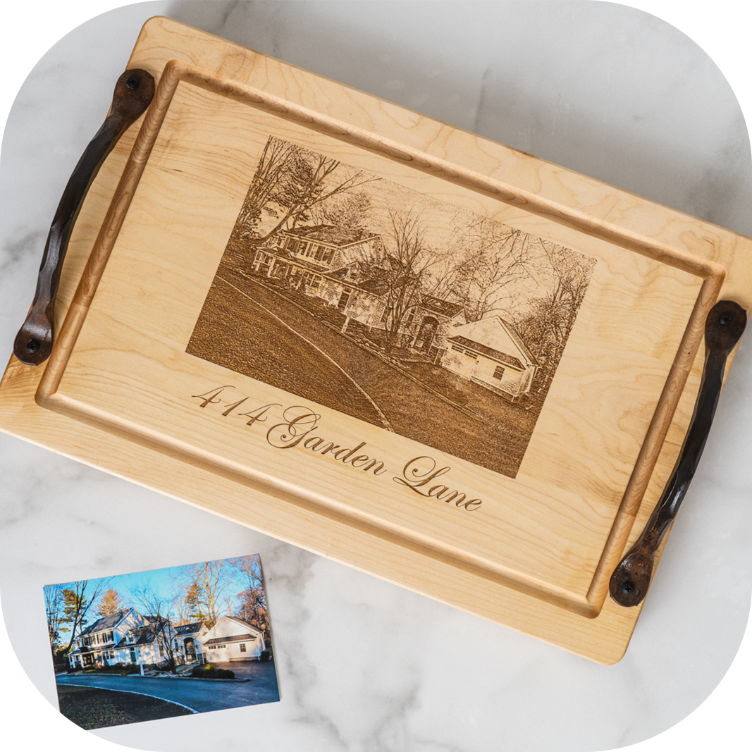 Home State 15x21 Personalized Maple Cutting Board