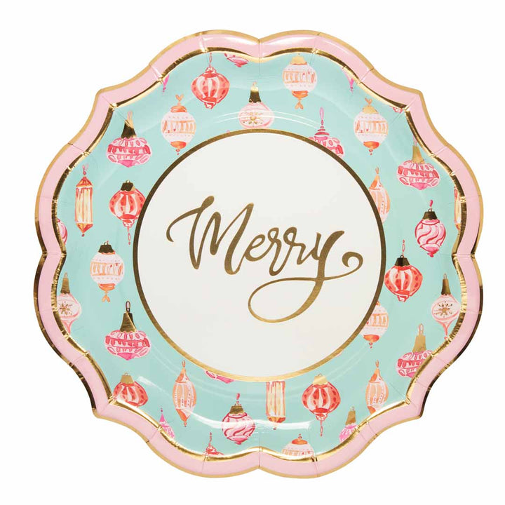 Dinner Plate Jolly Holiday/8 pkg