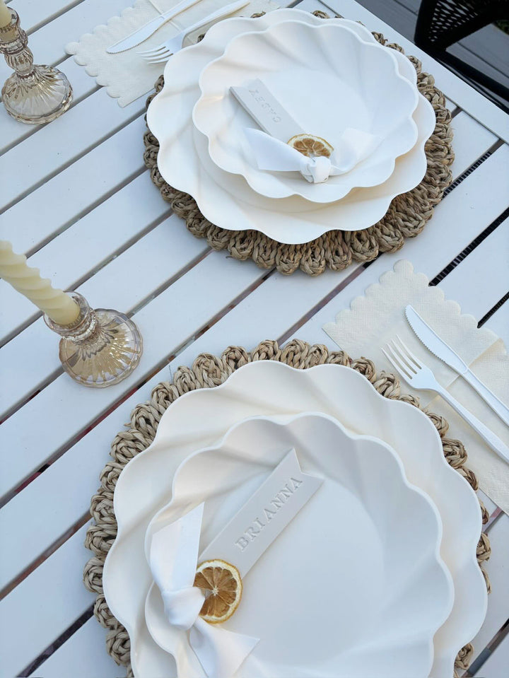 Simply Eco Compostable Table Setting - Cream