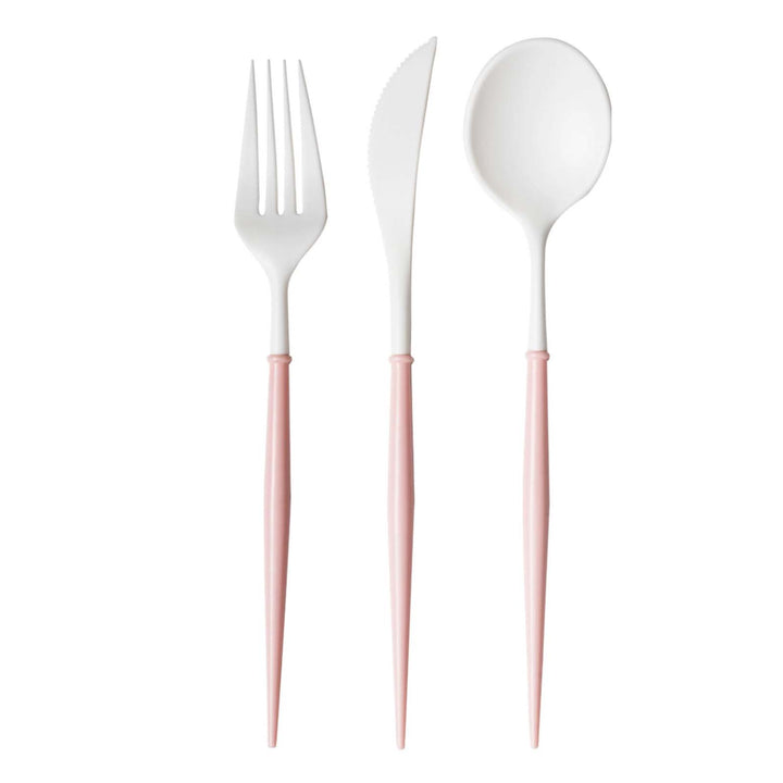 Blush Bella Assorted Plastic Cutlery/24pc, Service for 8
