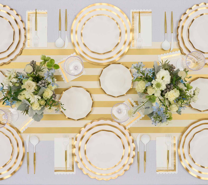 Everyday White Wavy Charger Plates/8pk