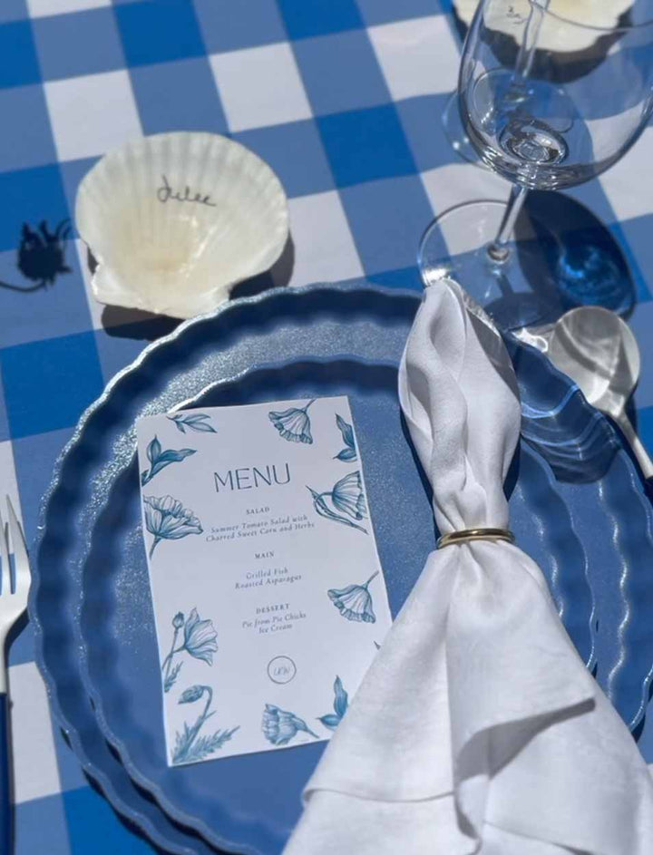 Simply Eco Compostable Table Setting - French Blue