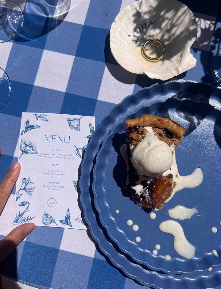 Simply Eco Compostable Table Setting - French Blue