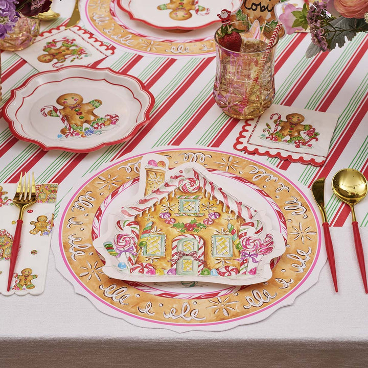 Gingerbread Table Setting