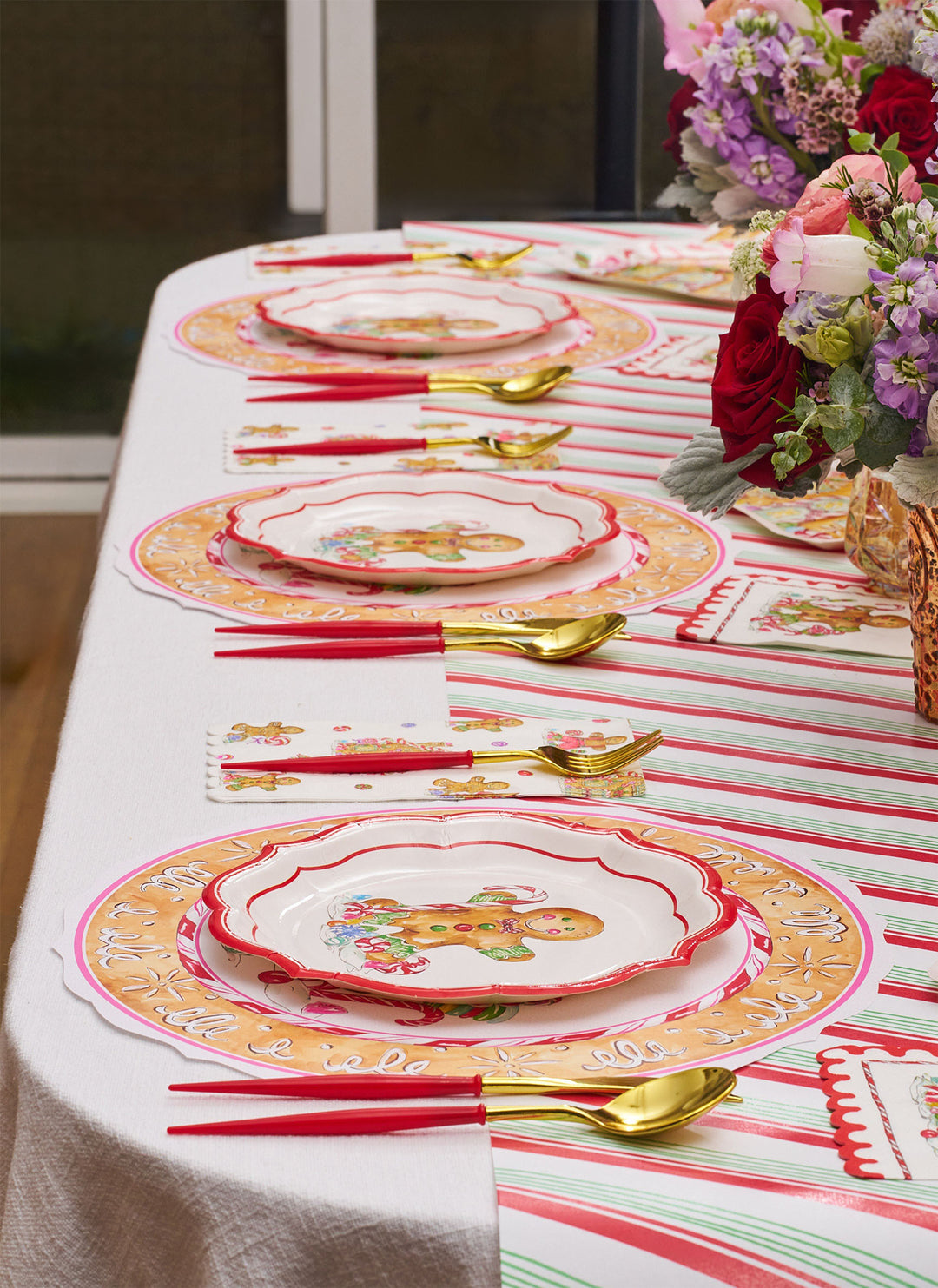 Gingerbread Table Setting