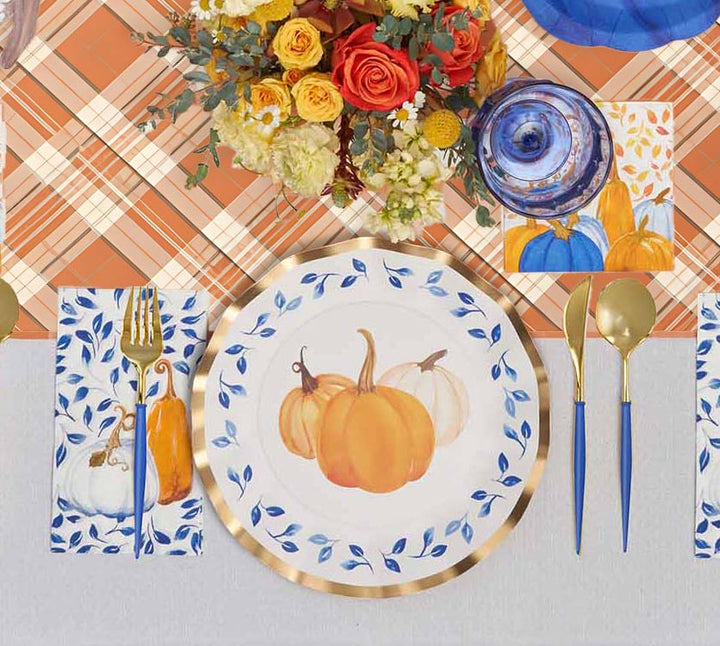 Harvest Blues Table Setting