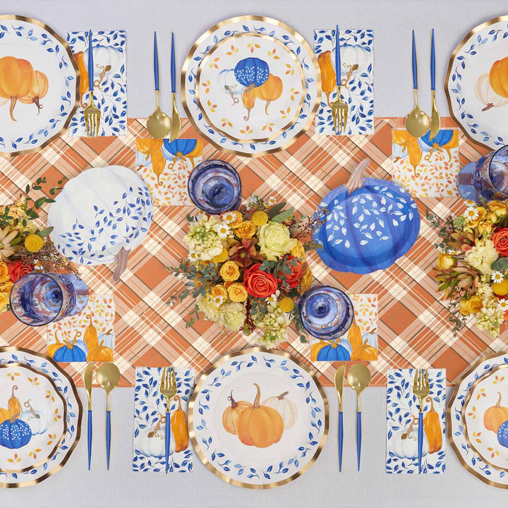 Harvest Blues Table Setting