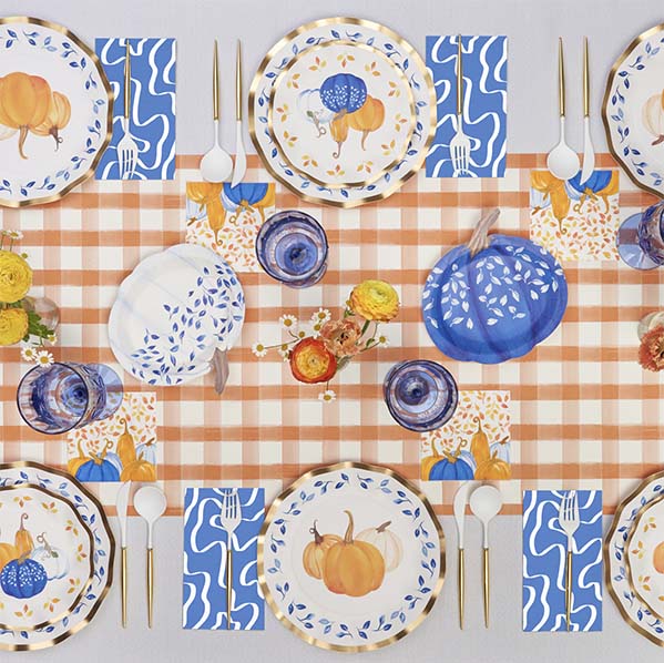 Harvest Blues Table Setting