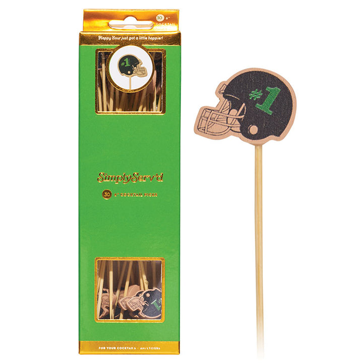 Tailgate Helmet Large Cocktail Picks/30pk