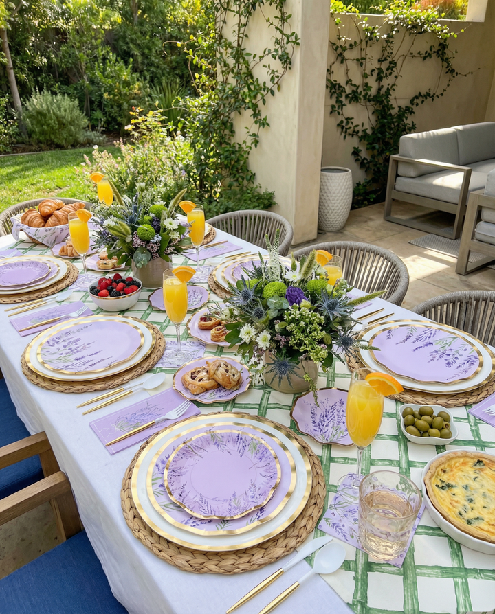 Lavender Fields Table Setting