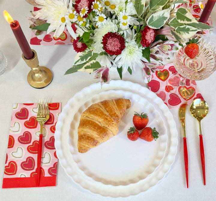 Hearts Adorned Table Setting