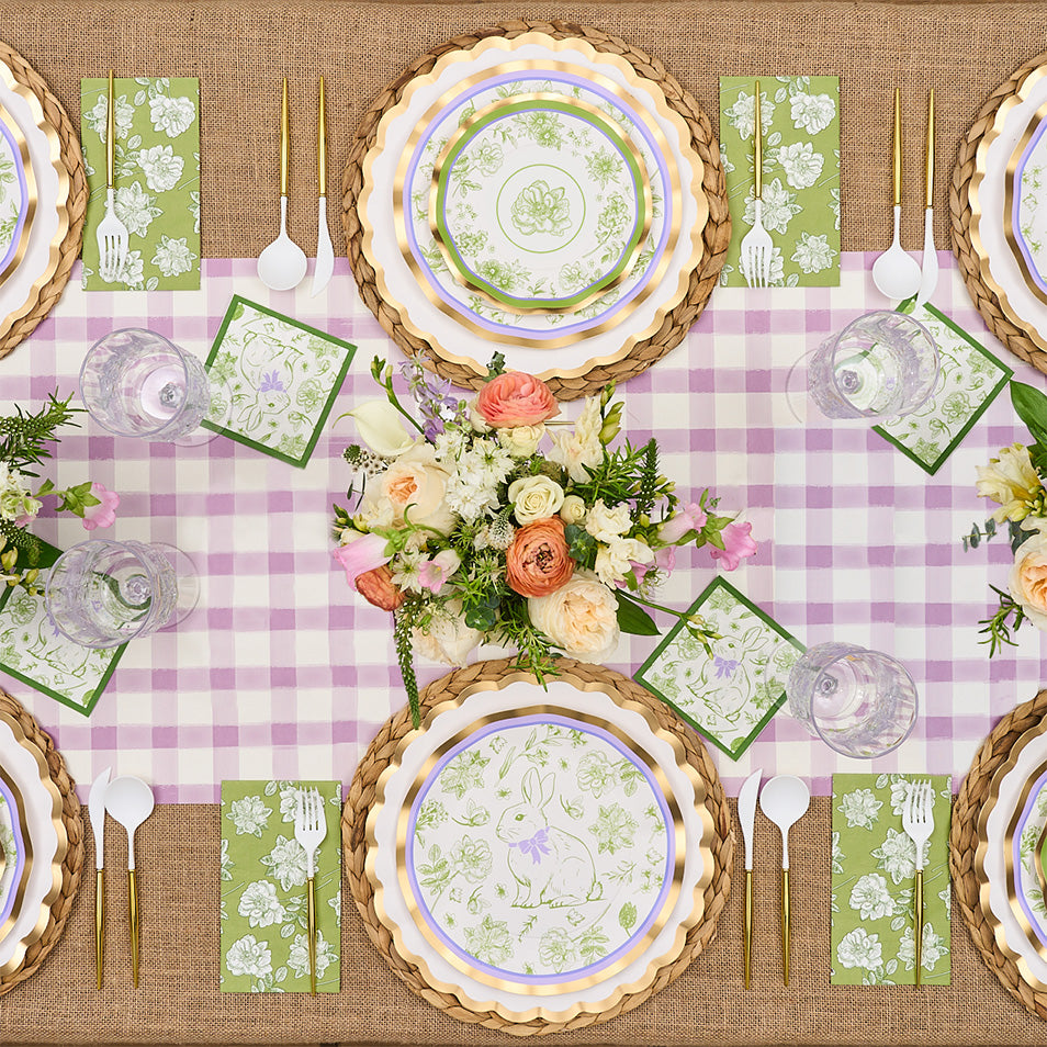 Easter Toile Salad Plates/8pk