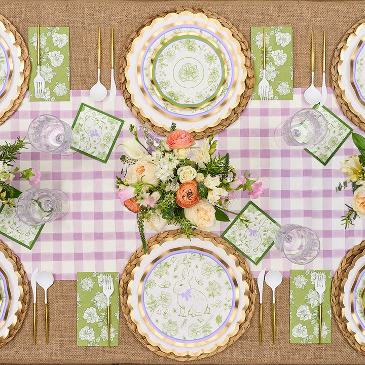 Easter Toile Salad Plates/8pk