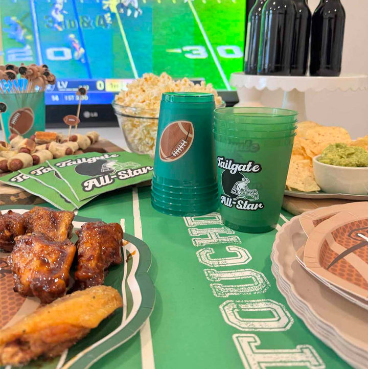 Tailgate Frost Flex Cups: Footballs/8pk