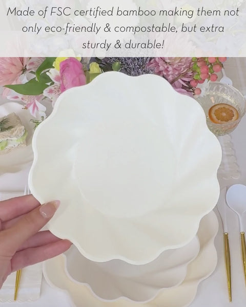 Simply Eco Dinner Plate- Cream/8pkg – Sophistiplate LLC