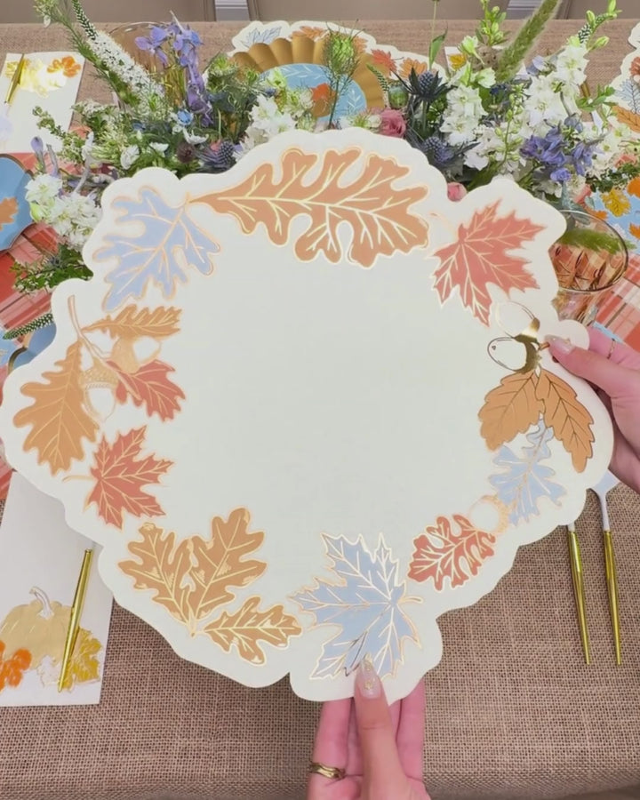 Gilded Harvest Dinner Plates/8pk