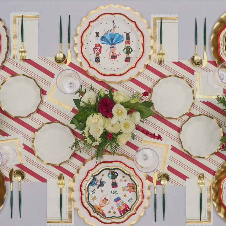 Whimsical Nutcracker Paper Salad Plate/8pk