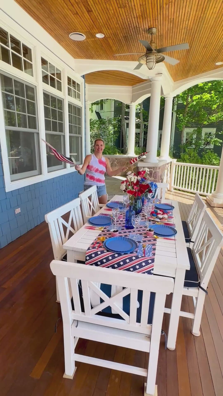 4th of July Table for 16+: French Blue