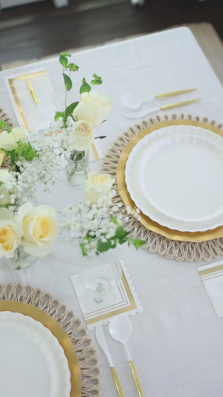 Simply Eco Dinner Plate- White/8pkg