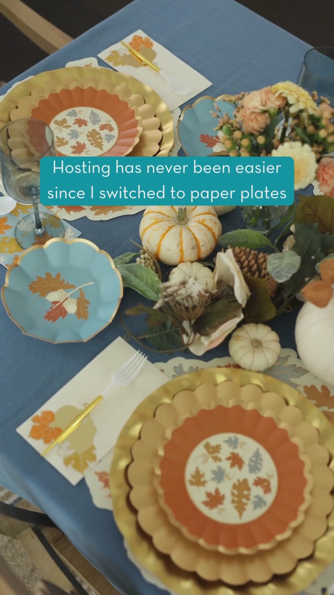 Gilded Harvest Table Setting