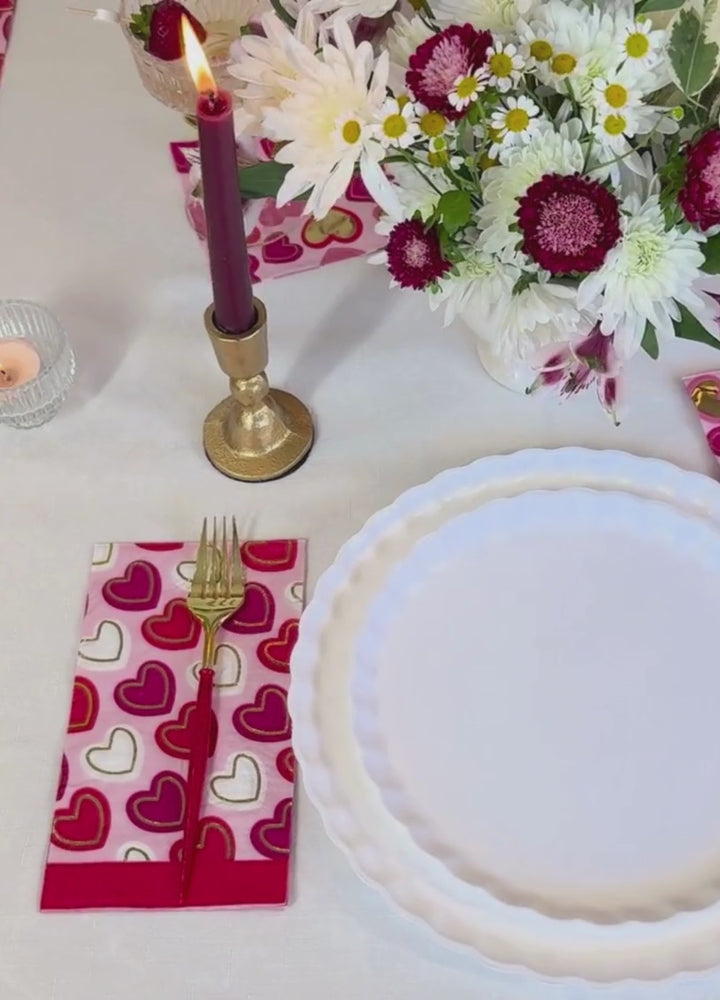 Hearts Adorned Table Setting