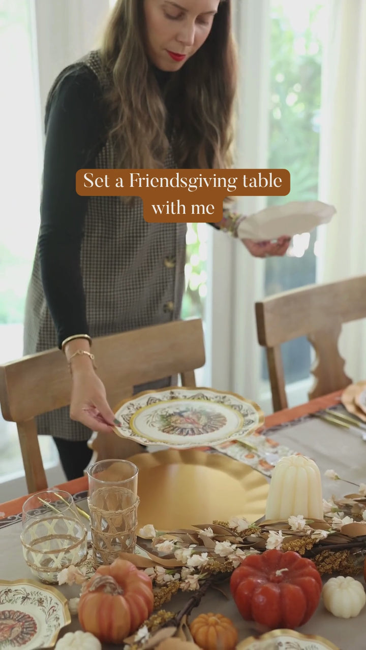 Turkey & Gourds Table Setting