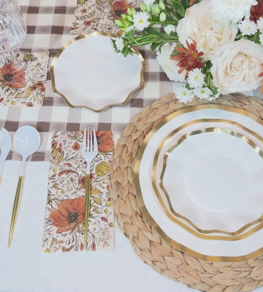 Autumn Blossom Table Setting