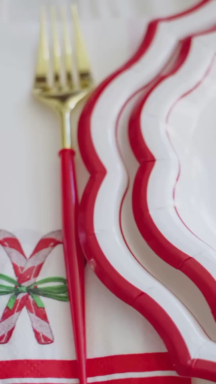 Merry and Bright Paper Dinner Plate/8pk