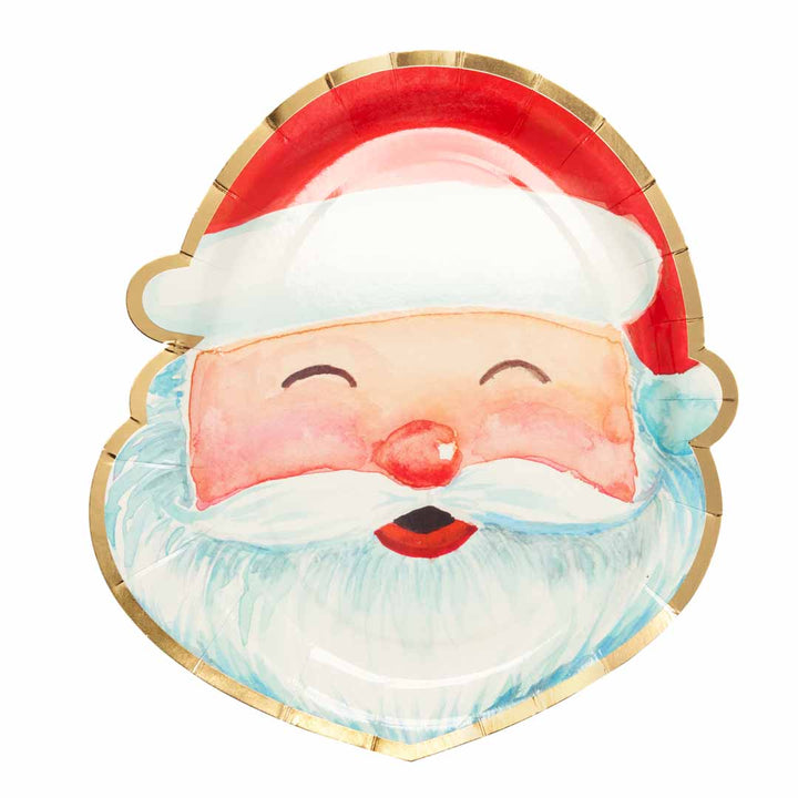 Santa Salad Plate Jolly Holiday/8 pkg