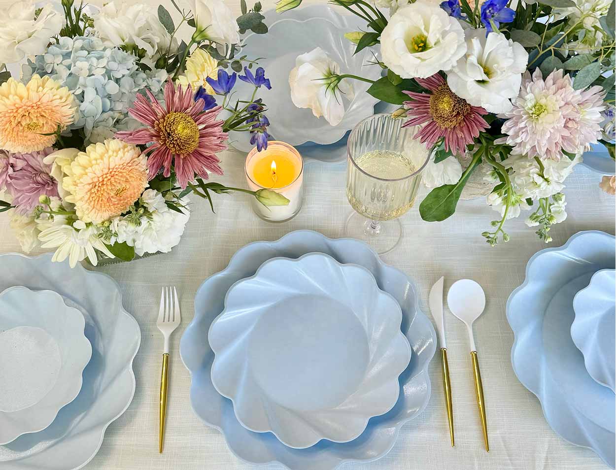 Simply Eco Dinner Plate- Sky Blue/8pkg – Sophistiplate LLC