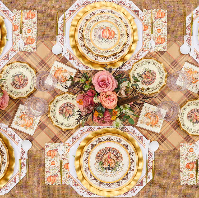 Autumn Plaid Runner - 20" x 25'