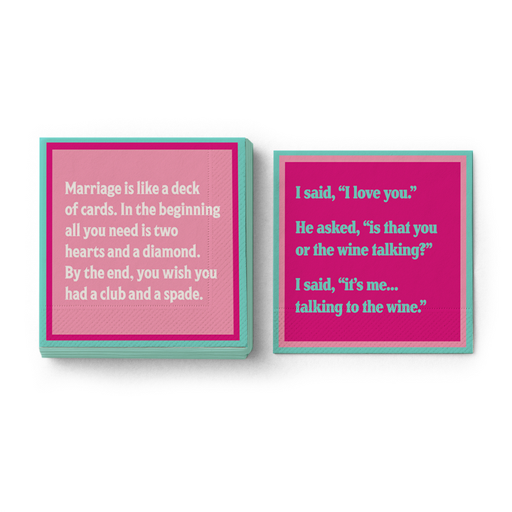 Wine talking Napkin