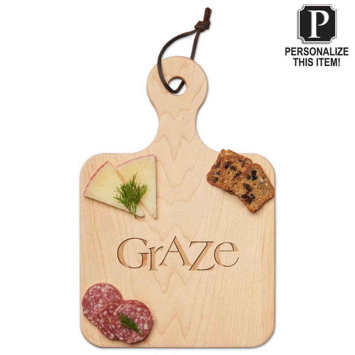 Personalized Maple Wood Cutting + Cheeseboard 12 x 8"