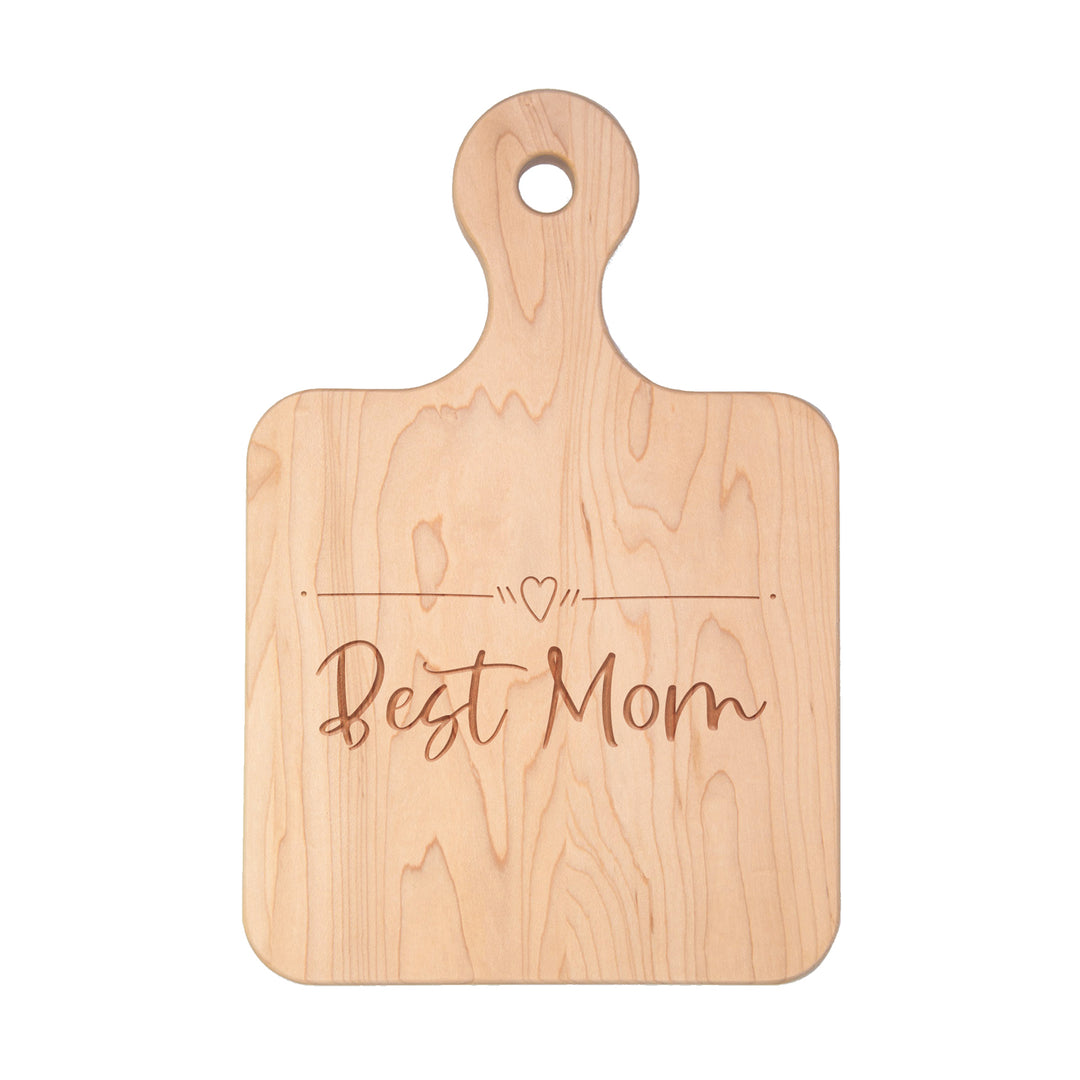 Maple Wood Cutting & Cheeseboard | Best Mom | 12 x 8"