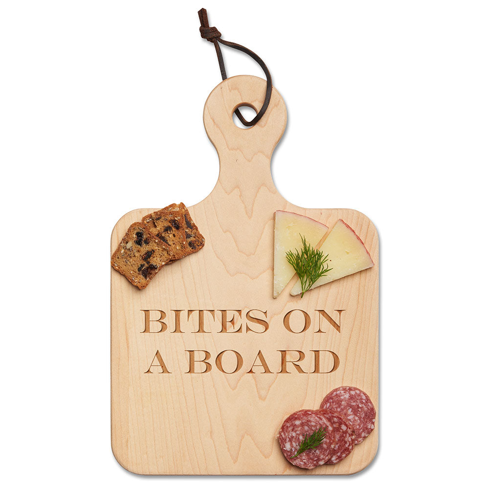 Artisan Maple Paddle Board | Bites On A Board | 12 x 8"