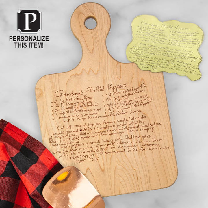 Engraved Recipe Maple Board | Personalized Recipe |  12 x 8