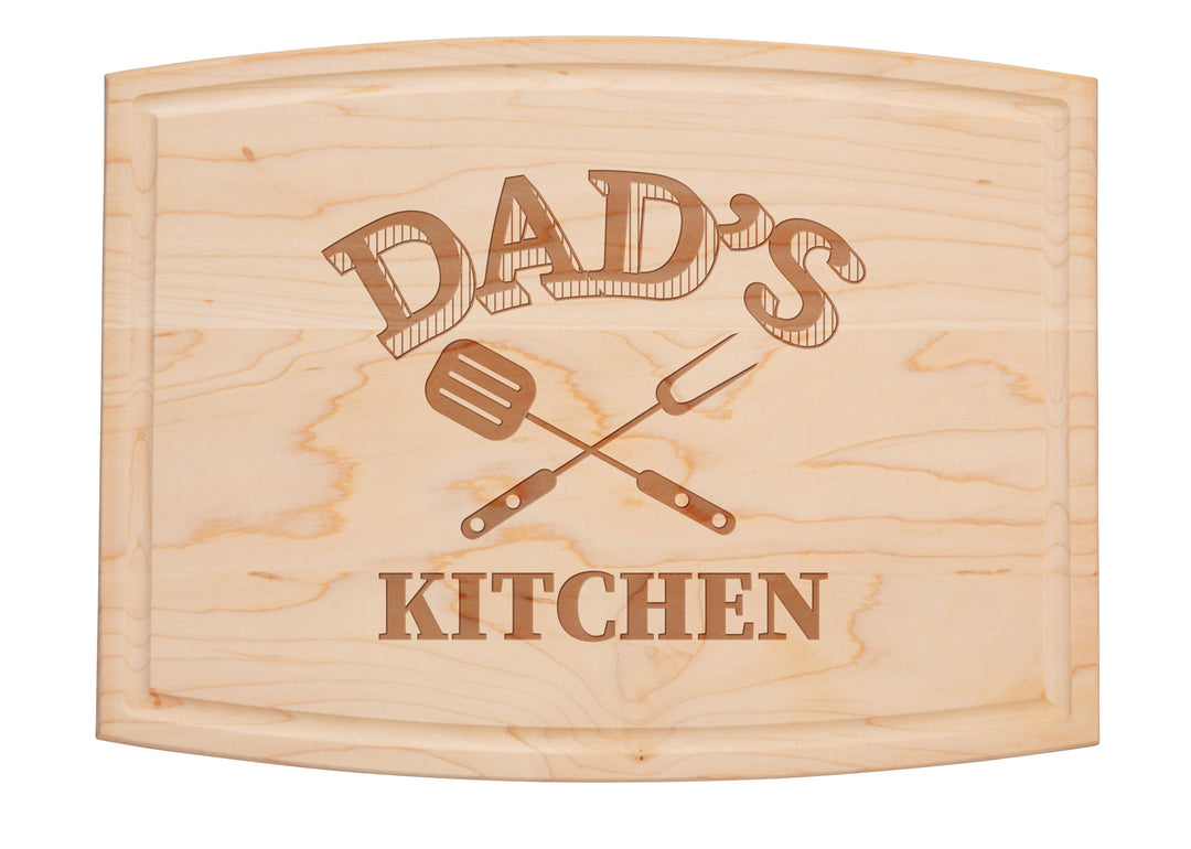 Arched Artisan Maple Board | Dad's Kitchen | 12 x 9"