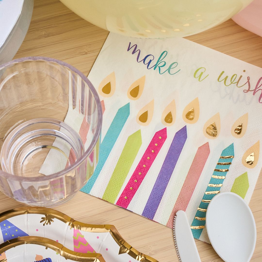 Birthday Candles Table Setting