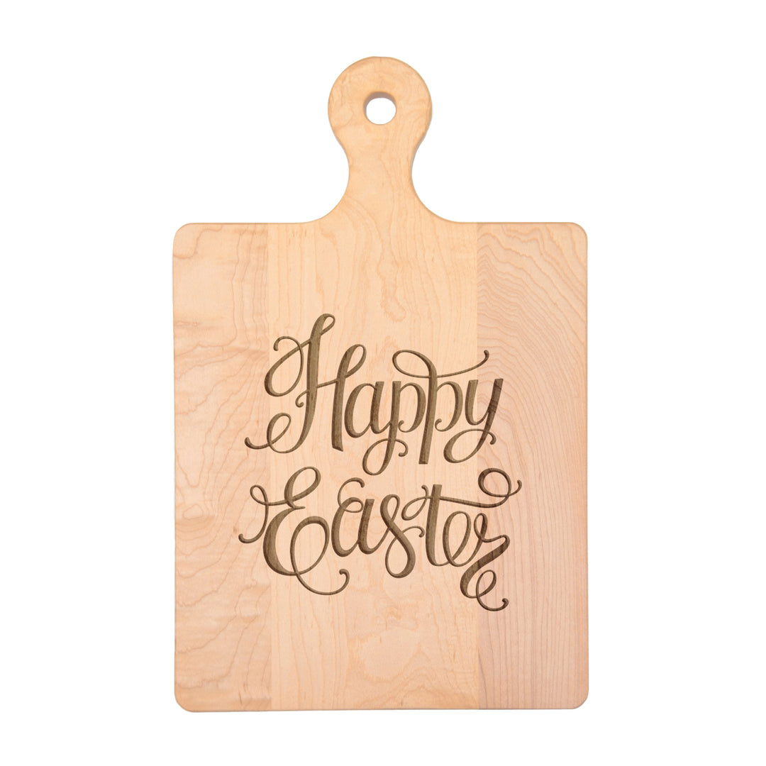 Maple Wood Cutting & Cheeseboard | Happy Easter | 16 x 10"