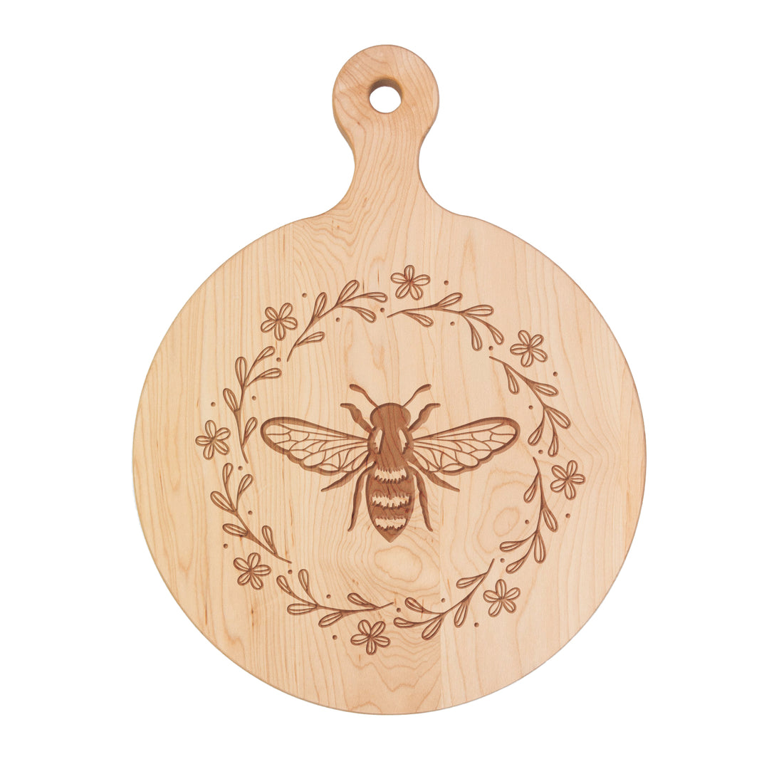 Artisan Maple Round Board | Honeybee | 16 x 12"