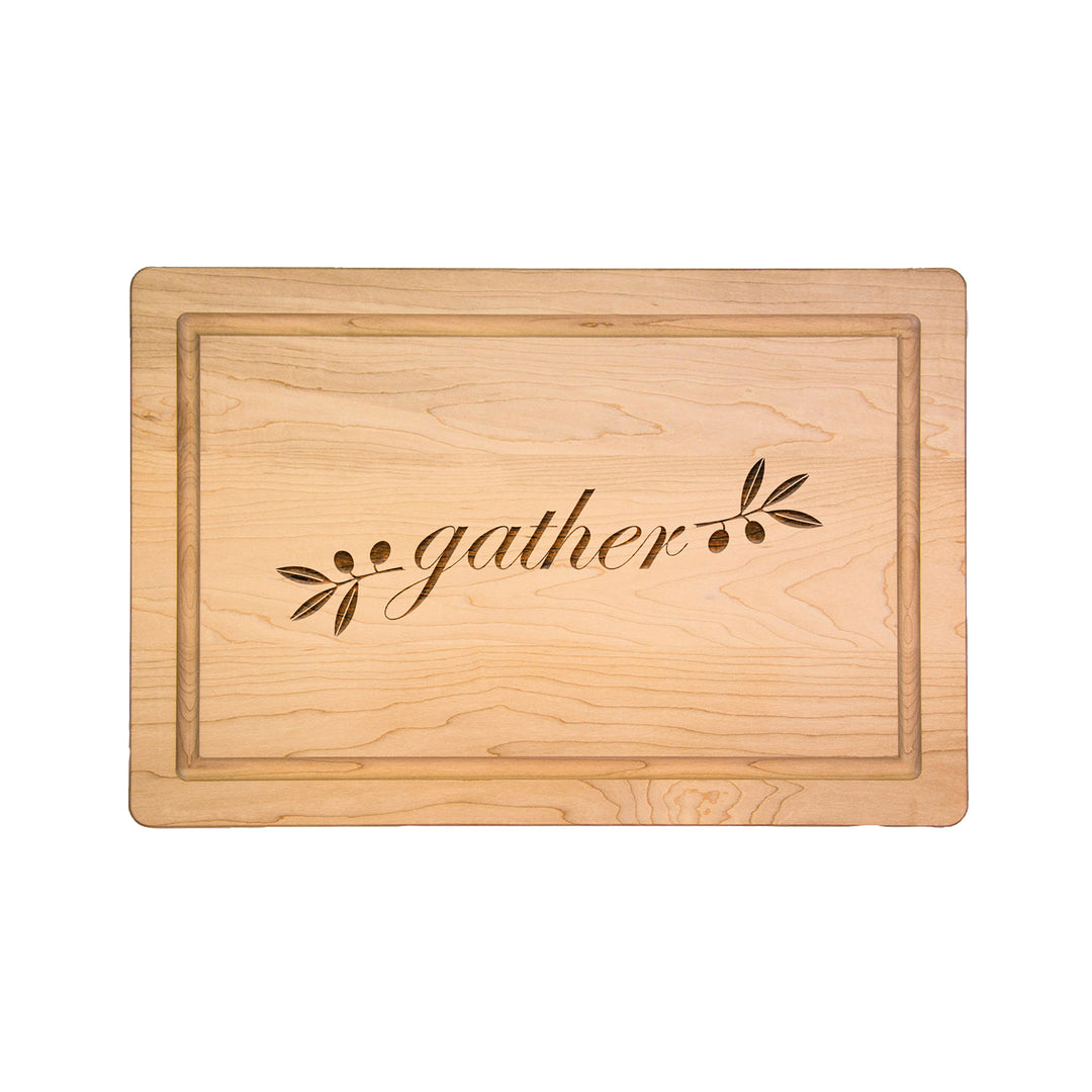 Gather - Maple Wood Cutting & Cheeseboard 18 x 12"