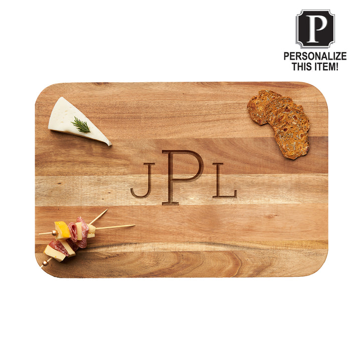 Acacia Modern Rectangle with Rounded Corners | Personalize | 18" x 12"