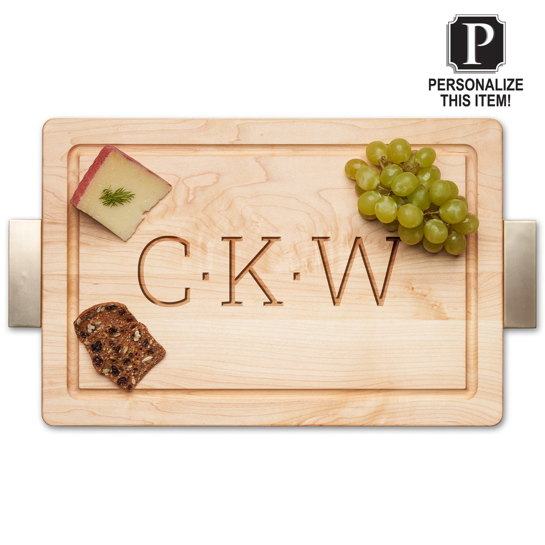 Personalized Maple Wood Cutting + Cheeseboard 18 x 12"