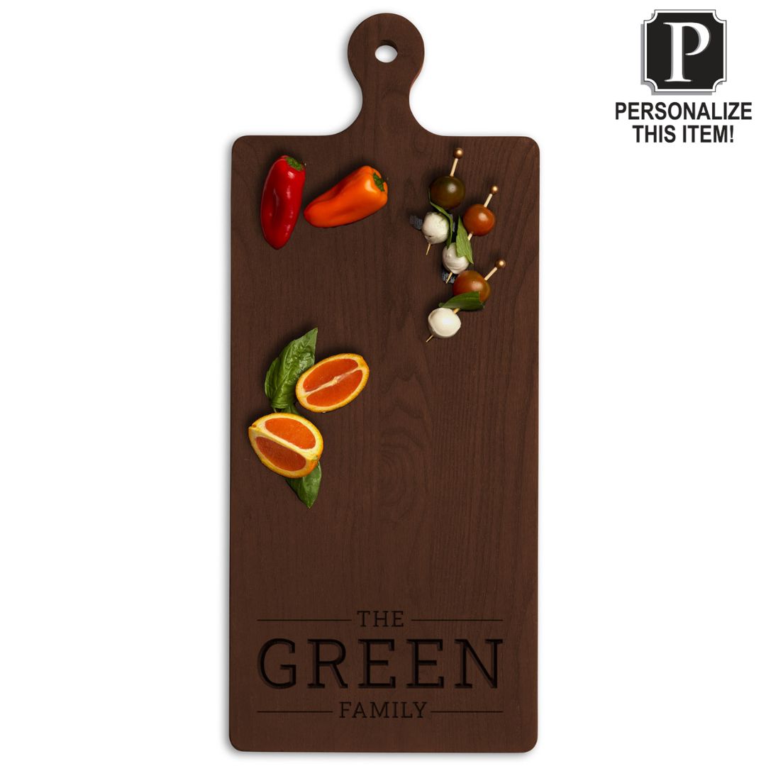 Personalized Thermal Ash Serving Board - Cheese & Charcuterie Board 24"