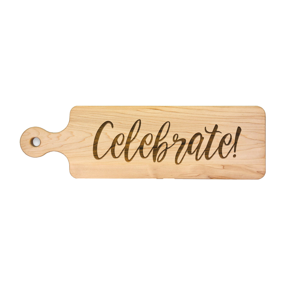 Celebrate - Maple Wood Bread Board 20 x 6"