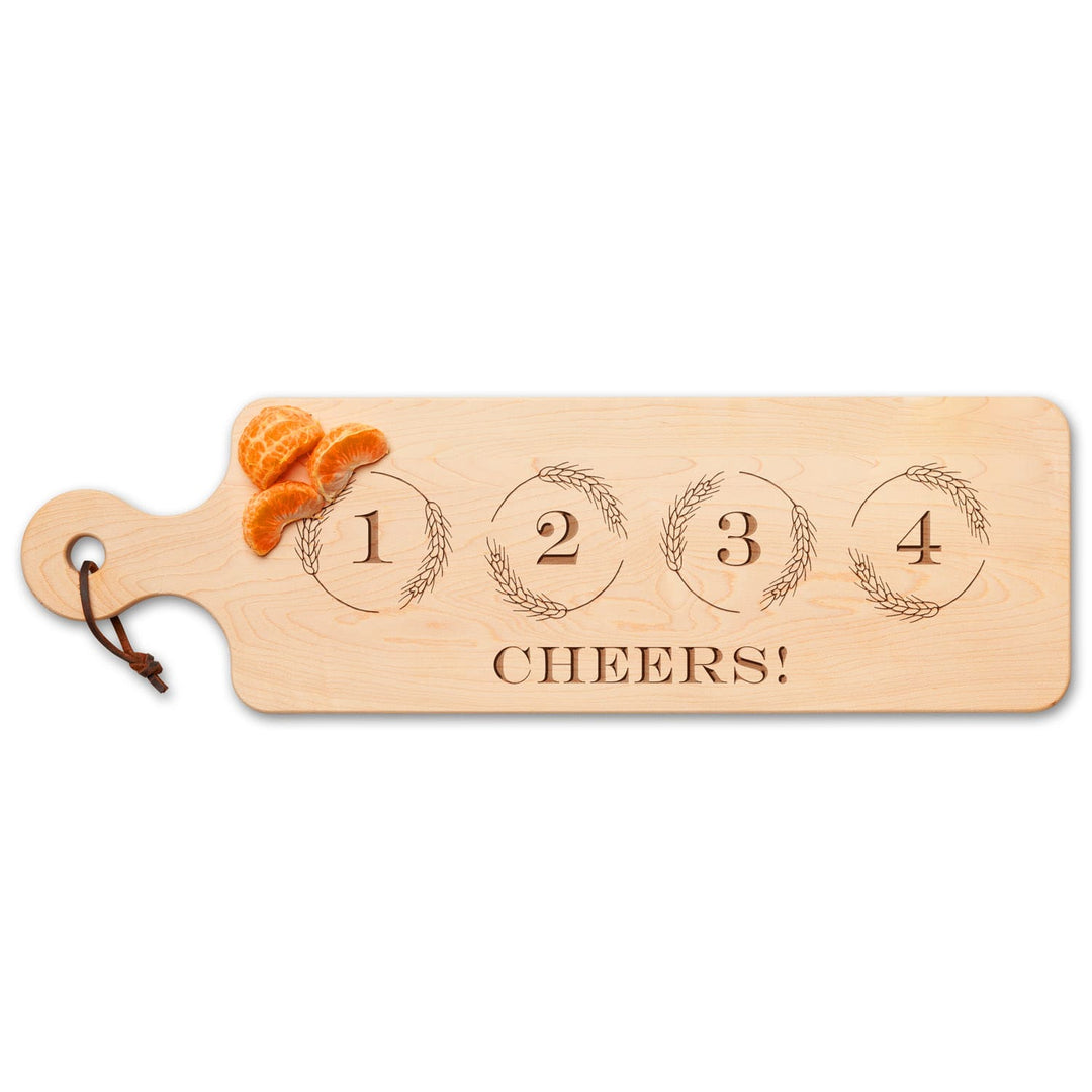 Maple Wood Bread Board | Beer Flight | 20 x 6"